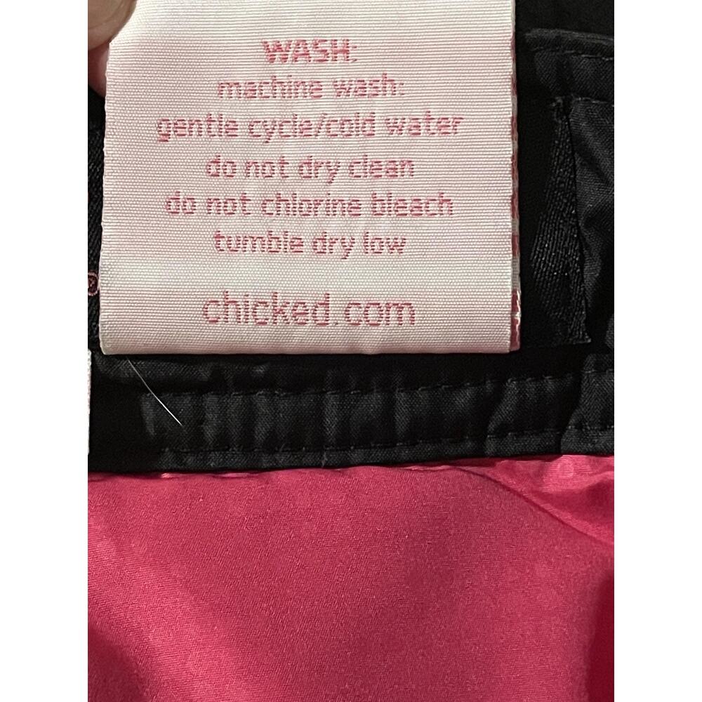 Chicked Skirt Womens Xl Black Quilted Knee Length Insulated Lined Zipper View 6